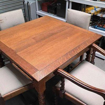 #2066 • Wooden Table & Chairs
