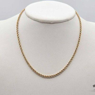 #714 • 14k Gold Rope Chain, 7.8g

