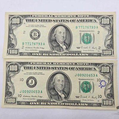 #1532 • (2) 1988 $100 Bill
