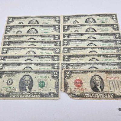 #1542 • (16) $2 Bills
