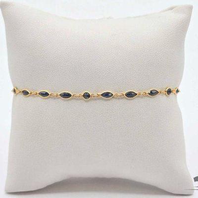 #618 • 18k Gold and Diamond Bracelet, 1.9g
