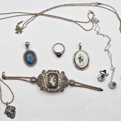 #908 • Sterling Silver Necklace, Bracelet and More, 79.9g
