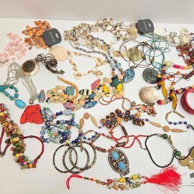 #1050 • Costume Jewelry Necklaces & Bracelets
