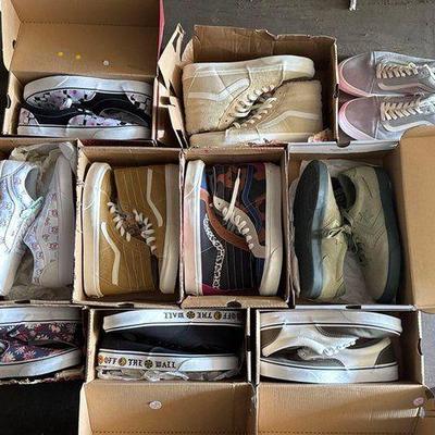 #13772 • NEW!!! (9) Pairs of Vans & (1) Pair of Converse
