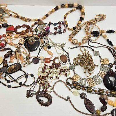 #1052 • Wooden and Carved Necklaces
