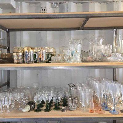 #5500 • Glass Cups, Goblets, Trays, Vases & Candle Holders
