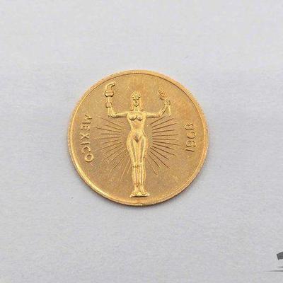 #1230 • Gold 1968 Summer Olympics Mexico City Coin
