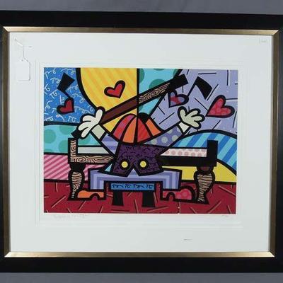 ROMERO BRITTO (1963-    ) BRAZILIAN SERIGRAPH