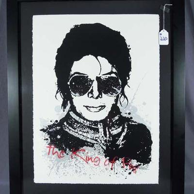 THIERRY GUETTA "MR. BRAINWASH" (1966-    ) FRENCH ORIGINAL SCREENPRINT "KING OF POP"