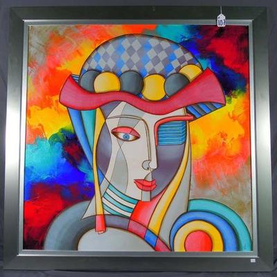 JULIO CESAR GARCIA (MEXICAN) MIXED MEDIA "THE QUEEN"