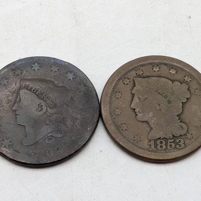 1830 & 1853 Large Cents