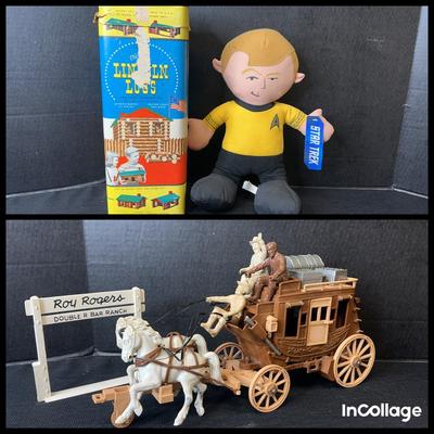 Vintage Roy Roger’s Stage Coach Set, Lincoln Logs, Star Trek 