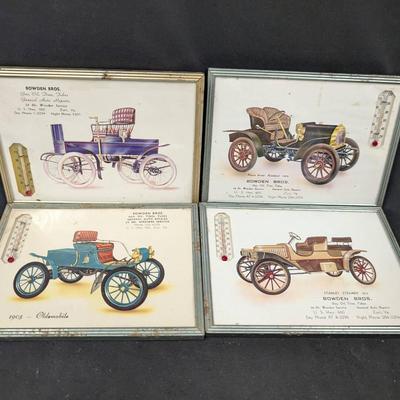 4 Vintage Zuni, VA Advertising Thermometers