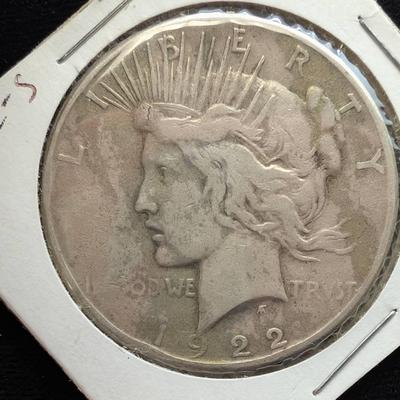 1922-S Silver Peace Dollar