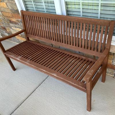 5’ Wooden Porch Or Garden Bench 
