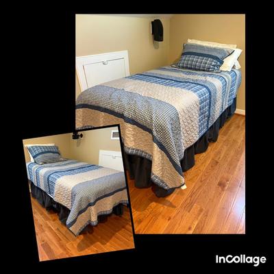 Set Of Twin Bedframes, Mattresses & Bedding 