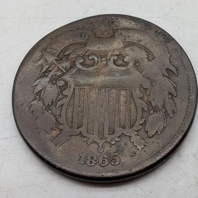 1865 Two Cent Piece 