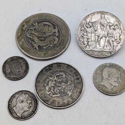 Antique Silver Foreign Coins