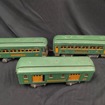 Three Pre-War Lionel Standard Gauge Train Cars..332, 339, 341
