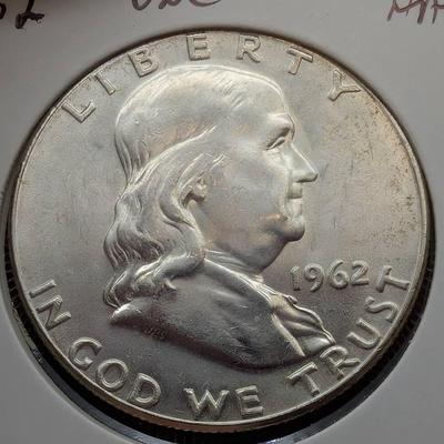 1962 Uncirculated Franklin Half Dollar