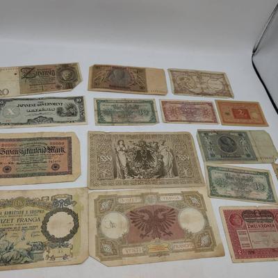 Group Of Old Currency Notes
