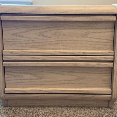 Palliser White Wood Like Two Drawer Cabinet