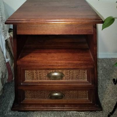 Mahogany Pier 1 Imports 2 Drawer Pyramid Collection Nightstand/End Table #1