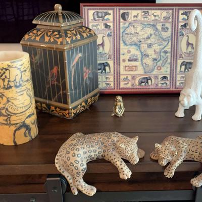 Various Jungle-Themed Animal Household Decor Items