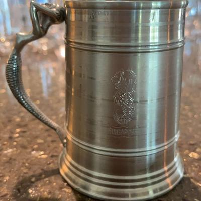 Vintage Woodbury Dragon Pewter 97% Tin Tankard