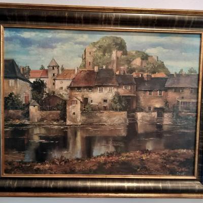 La Seyne-Sur-Mer Signed Painting By Roger Duvall