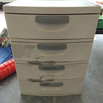 Sterilite 4 Drawer Plastic Outdoor Storage Unit