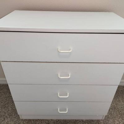 White 4 Drawer Storage Chest