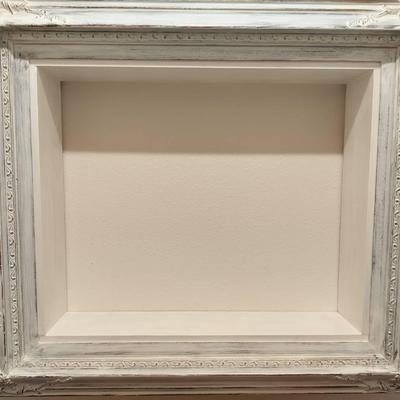 Vintage White Painted Deep Frame