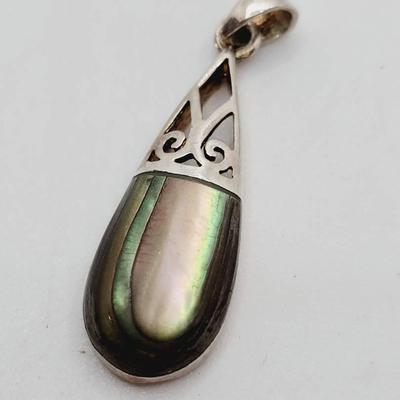 Abalone Sterling 925 Teardrop Pendant