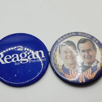 Reagan Bush 1984 President Pin Back Buttons