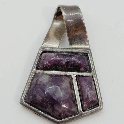 Jay King Mine Finds Desert Rose Trading Amethyst Sterling Pendant