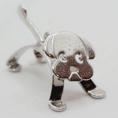 Sterling Silver Puppy Dog Charm Pendant