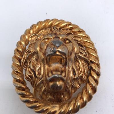 Huge Mimi Di N 1989 Lion Head Belt Buckle