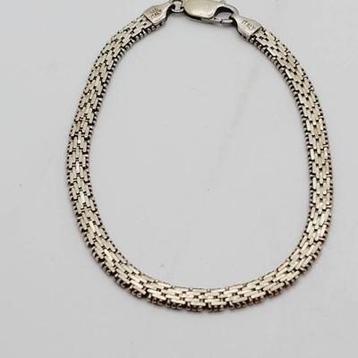 Sterling 925 Chevron Bracelet Italy