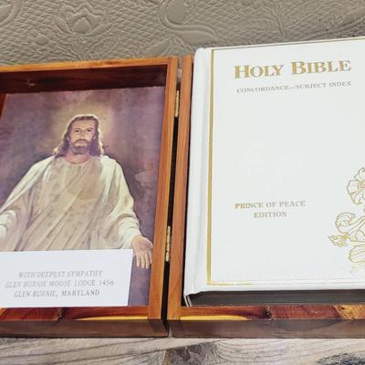 Boxed Memorial Bible Vintage 