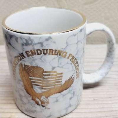 Operation Enduring Freedom Eagle And Flag Mug