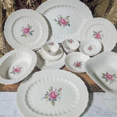 Spode's Billingsley Rose, Spode's Jewel Dishes /Teacups/Plates/Bowls/Platters - Collection 