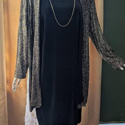 R&M Richards Women's Petite Embellished Jacket & Shift Dress 20WP Vintage