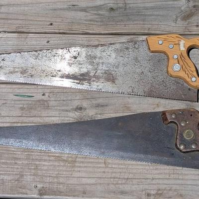 Disston Hand Saws Vintage 