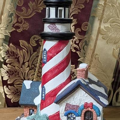 Dickens Collectibles Victorian Series Hand Painted Porcelain Lighthouse