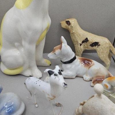 Small and Tiny Dog Figurines Collection Vintage