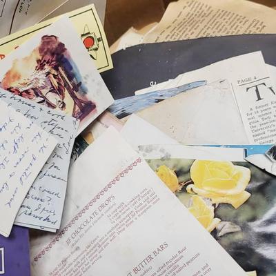 70s and 80s Ephemera Box - Some Items Have Stamps