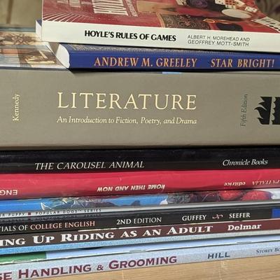 Assorted Books Lot - Horses, Literature, Gaming and More
