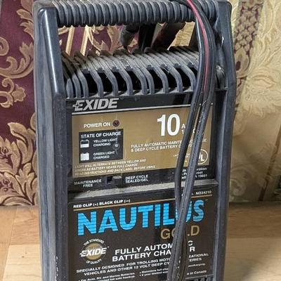 Nautilus Battery Charger 12 Volt 10 Amp N034210 Fully Automatic