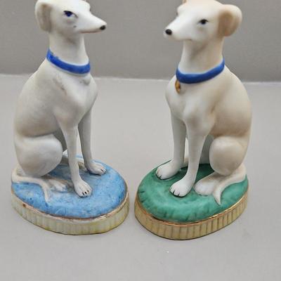 Porcelain Greyhound or Whippet Statues -2